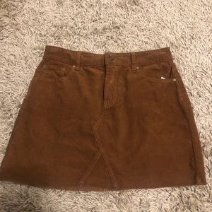Pacsun corduroy brown mini skirt // size 25